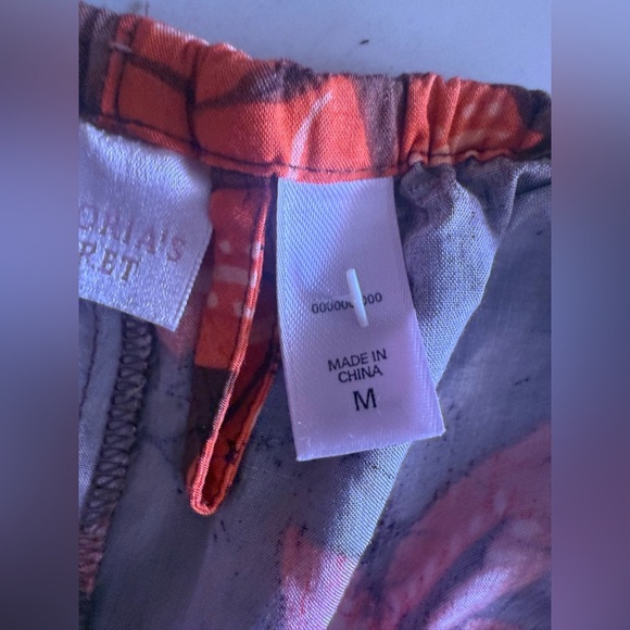 Victoria's Secret Black and Orange Casual Pants with Floral Design - Picture 7 of 16